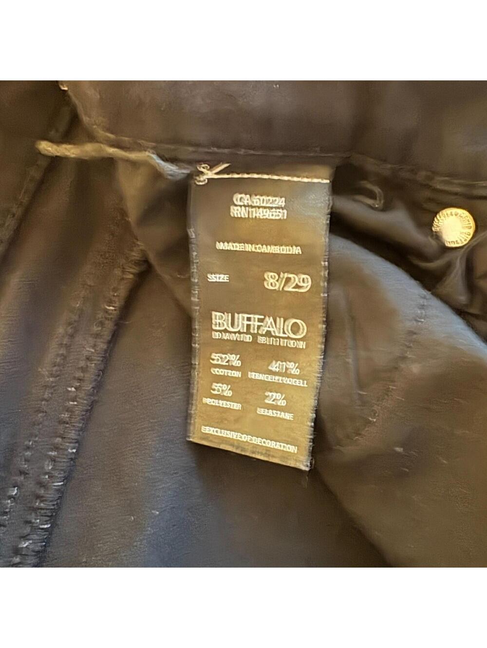 Black Skinny Stretch Jeans Minimalist Slim Fit Buffalo 8/29 Fits Like 31X28 - Picture 5 of 8
